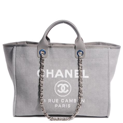 grey chanel 19 bag|Chanel canvas tote bag.